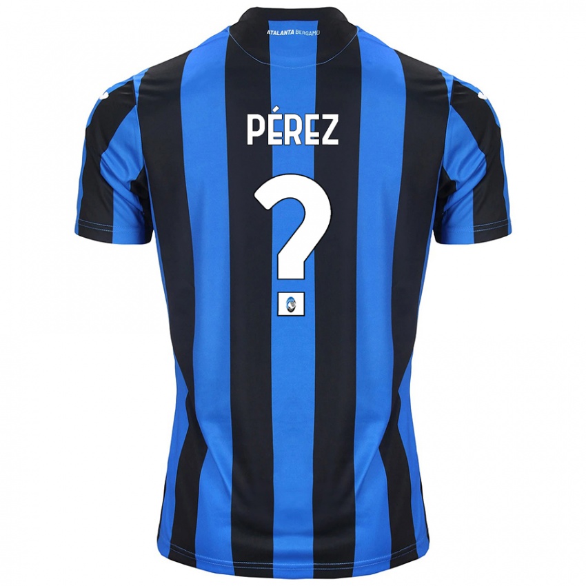 Niño Camiseta David Pérez #0 Azul Negro 1ª Equipación 2024/25 La Camisa México