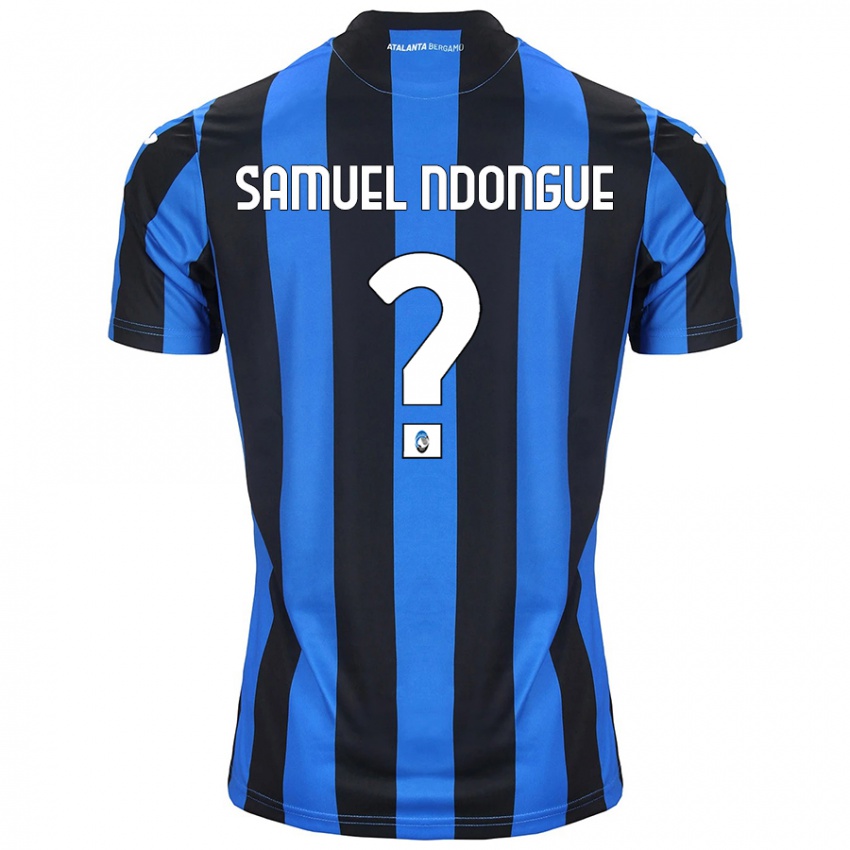 Niño Camiseta Frederick Samuel Ndongue #0 Azul Negro 1ª Equipación 2024/25 La Camisa México