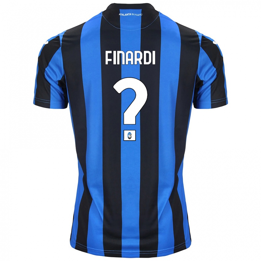 Niño Camiseta Emanuele Finardi #0 Azul Negro 1ª Equipación 2024/25 La Camisa México