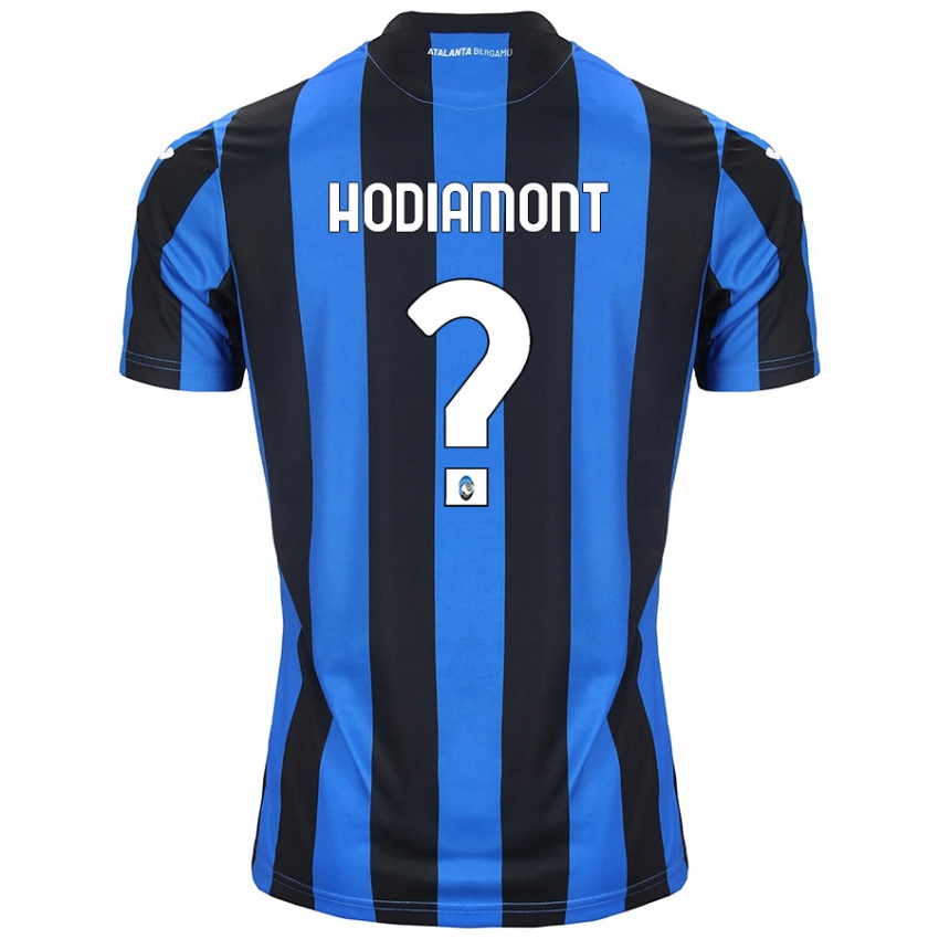 Niño Camiseta Lyam Hodiamont #0 Azul Negro 1ª Equipación 2024/25 La Camisa México