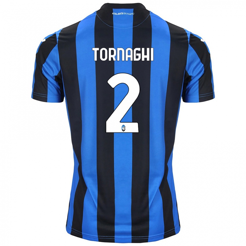 Niño Camiseta Pietro Tornaghi #2 Azul Negro 1ª Equipación 2024/25 La Camisa México