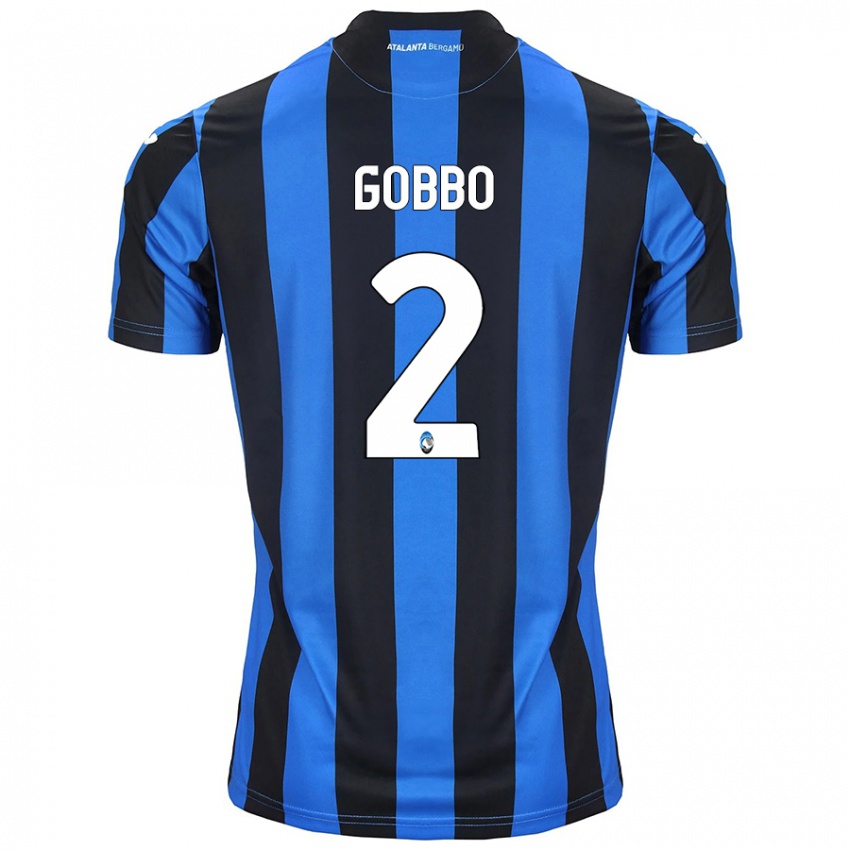 Niño Camiseta Luca Gobbo #2 Azul Negro 1ª Equipación 2024/25 La Camisa México