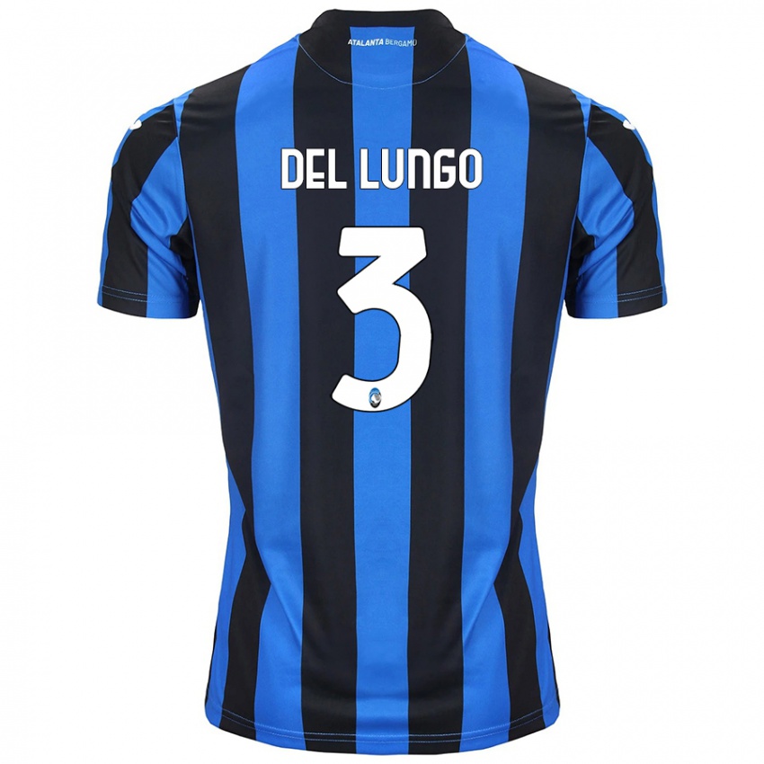 Niño Camiseta Tommaso Del Lungo #3 Azul Negro 1ª Equipación 2024/25 La Camisa México