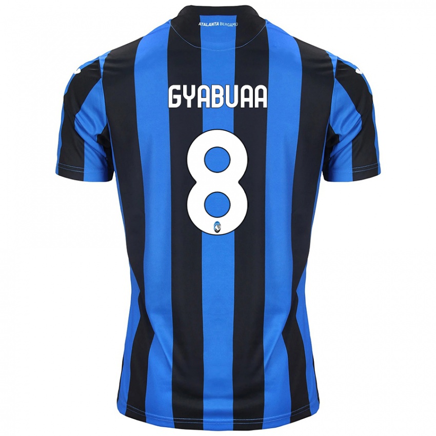 Niño Camiseta Emmanuel Gyabuaa #8 Azul Negro 1ª Equipación 2024/25 La Camisa México