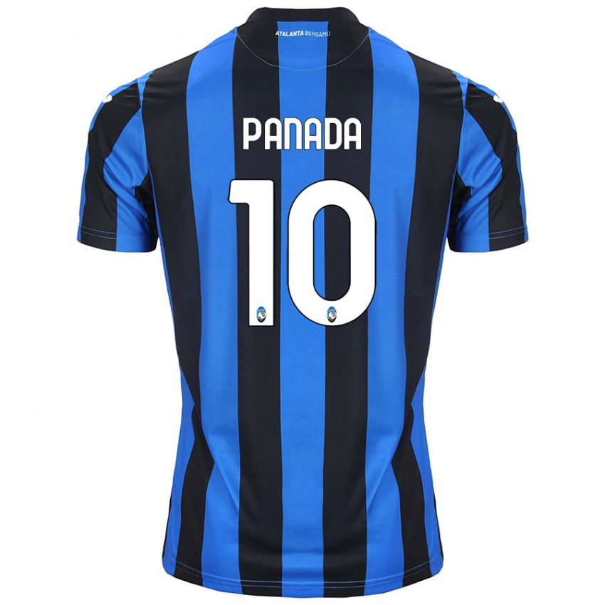 Niño Camiseta Simone Panada #10 Azul Negro 1ª Equipación 2024/25 La Camisa México