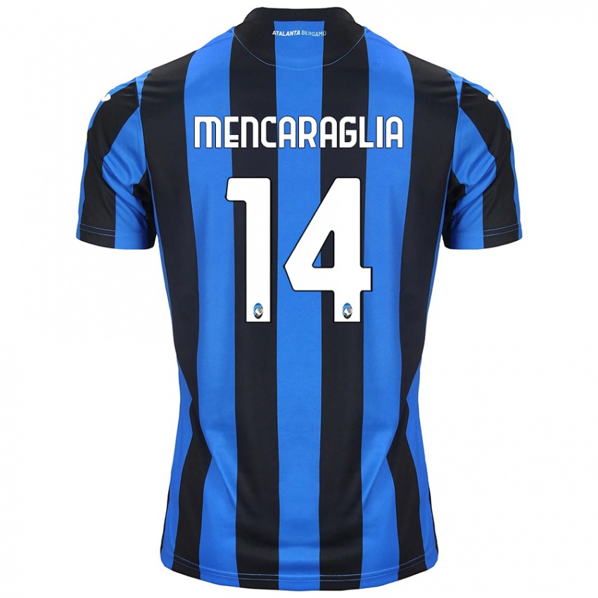 Niño Camiseta Filippo Mencaraglia #14 Azul Negro 1ª Equipación 2024/25 La Camisa México