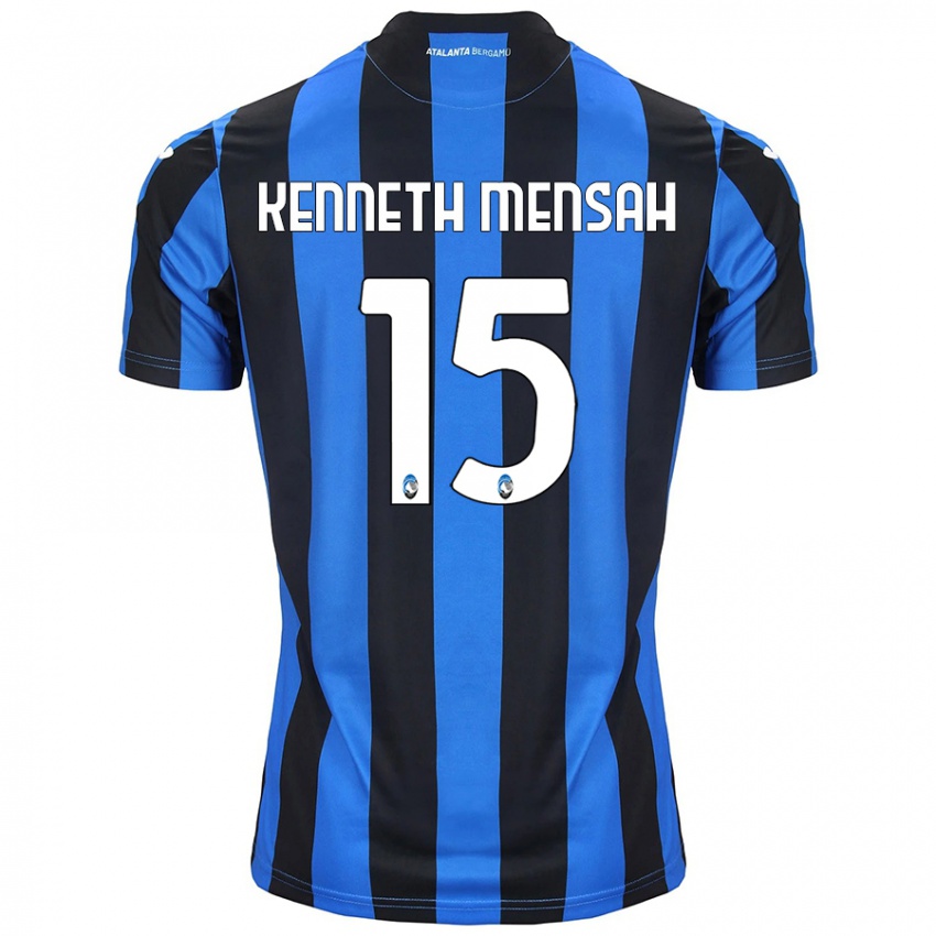 Niño Camiseta Anthony Kenneth Mensah #15 Azul Negro 1ª Equipación 2024/25 La Camisa México