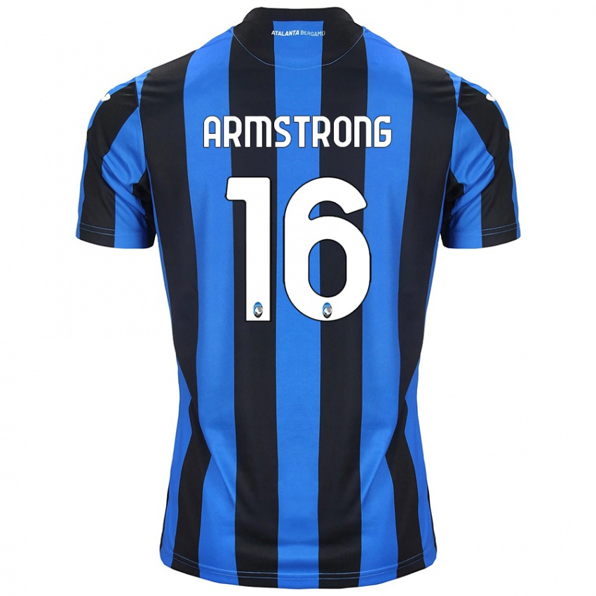 Niño Camiseta Daniel Armstrong #16 Azul Negro 1ª Equipación 2024/25 La Camisa México