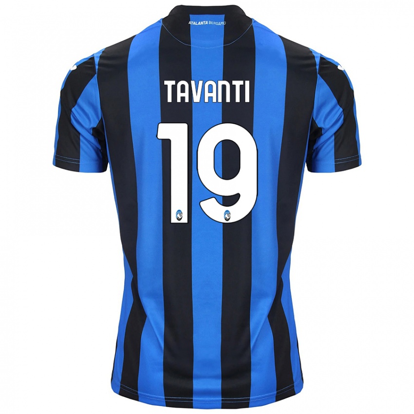 Niño Camiseta Mattia Tavanti #19 Azul Negro 1ª Equipación 2024/25 La Camisa México