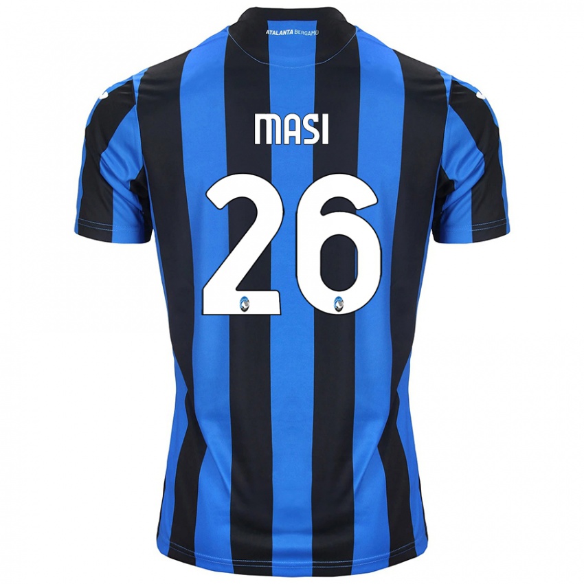 Niño Camiseta Alberto Masi #26 Azul Negro 1ª Equipación 2024/25 La Camisa México