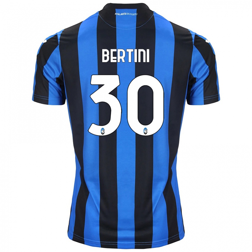 Niño Camiseta Tommaso Bertini #30 Azul Negro 1ª Equipación 2024/25 La Camisa México