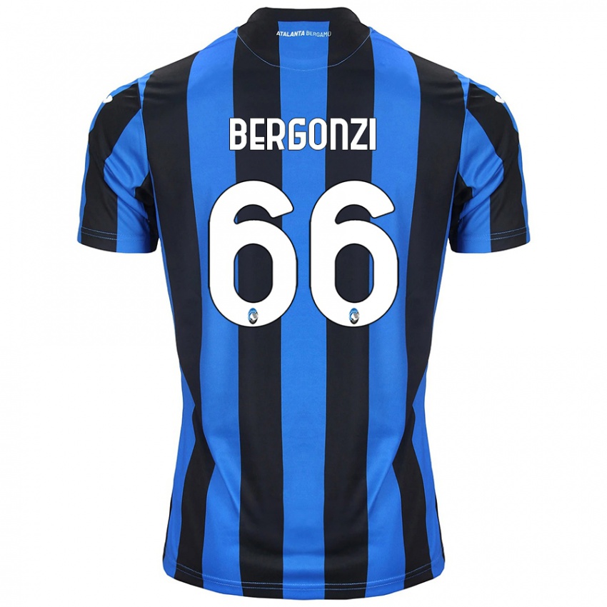 Niño Camiseta Federico Bergonzi #66 Azul Negro 1ª Equipación 2024/25 La Camisa México