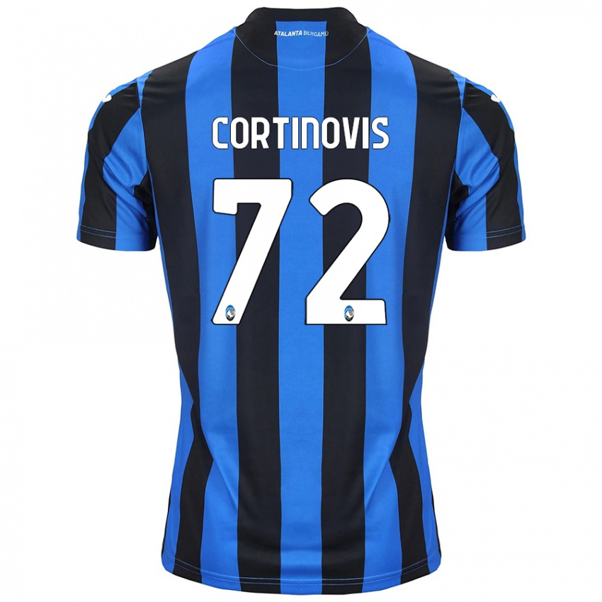 Niño Camiseta Alessandro Cortinovis #72 Azul Negro 1ª Equipación 2024/25 La Camisa México