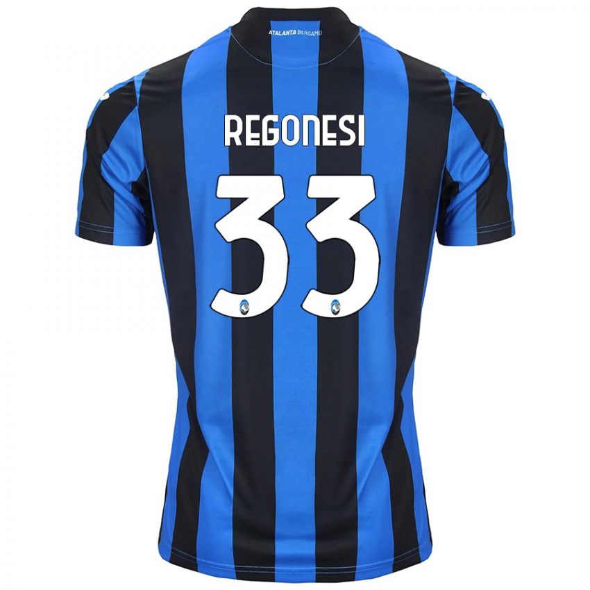 Niño Camiseta Iacopo Regonesi #33 Azul Negro 1ª Equipación 2024/25 La Camisa México