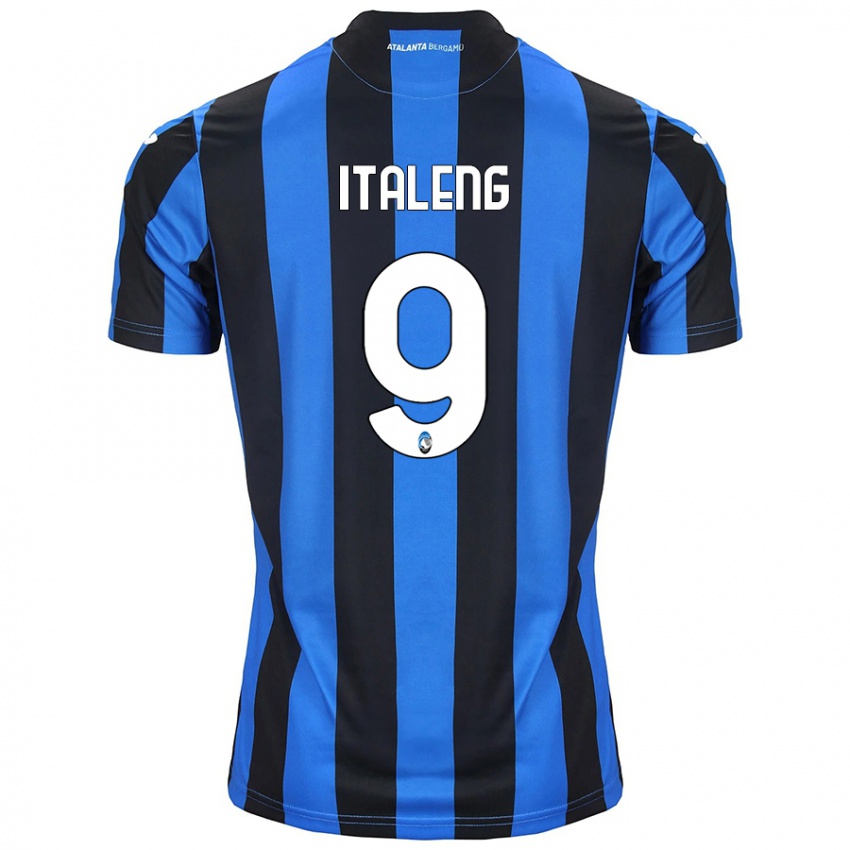 Niño Camiseta Jonathan Italeng #9 Azul Negro 1ª Equipación 2024/25 La Camisa México