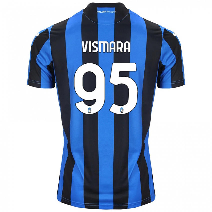 Niño Camiseta Paolo Vismara #95 Azul Negro 1ª Equipación 2024/25 La Camisa México