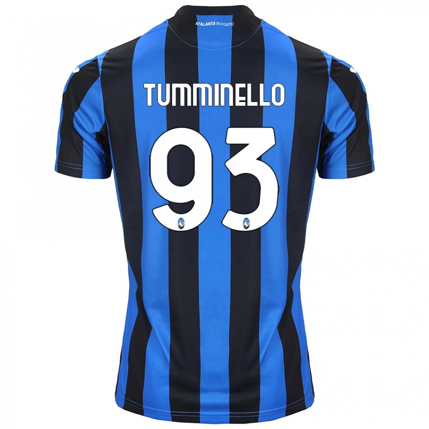 Niño Camiseta Marco Tumminello #93 Azul Negro 1ª Equipación 2024/25 La Camisa México