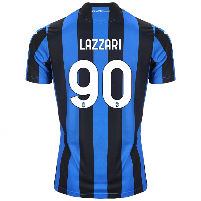 Niño Camiseta Ilaria Lazzari #90 Azul Negro 1ª Equipación 2024/25 La Camisa México