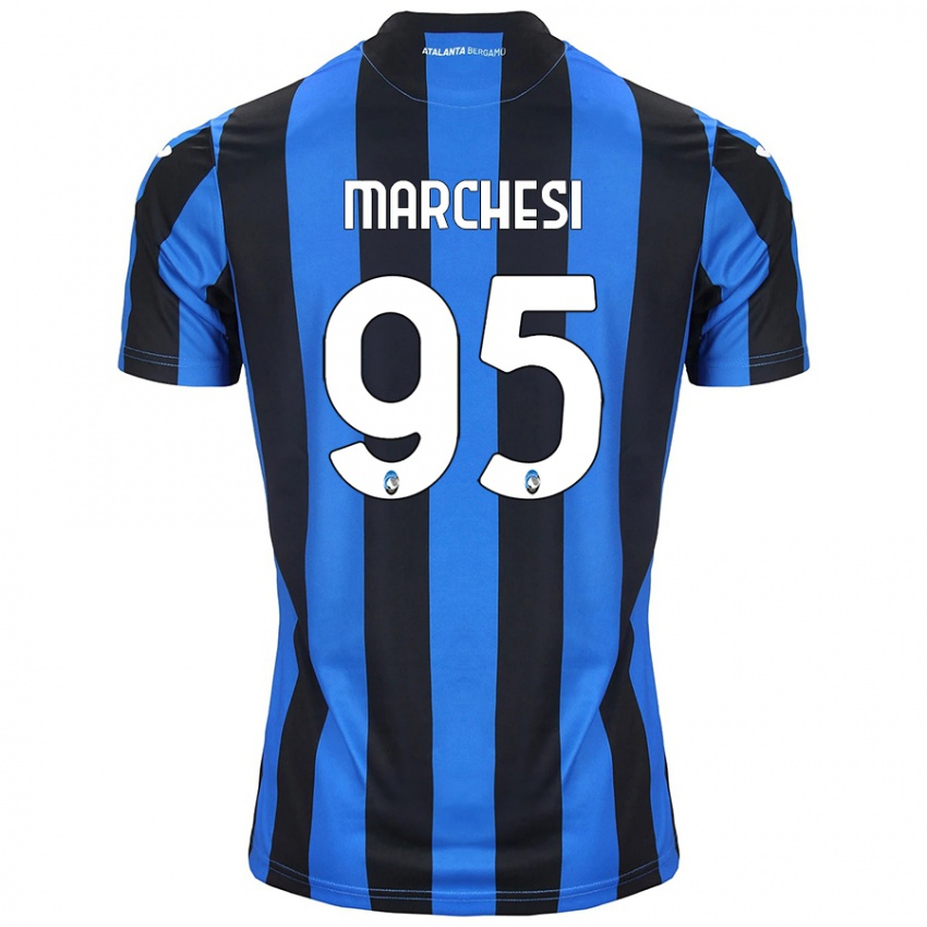 Niño Camiseta Silvia Marchesi #95 Azul Negro 1ª Equipación 2024/25 La Camisa México