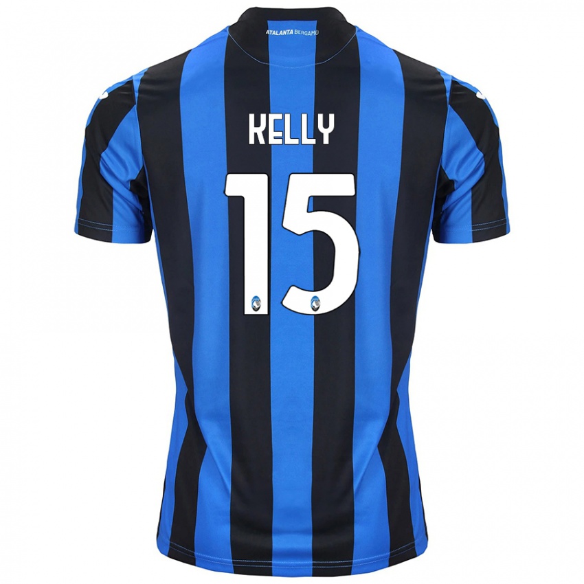 Niño Camiseta Maegan Kelly #15 Azul Negro 1ª Equipación 2024/25 La Camisa México