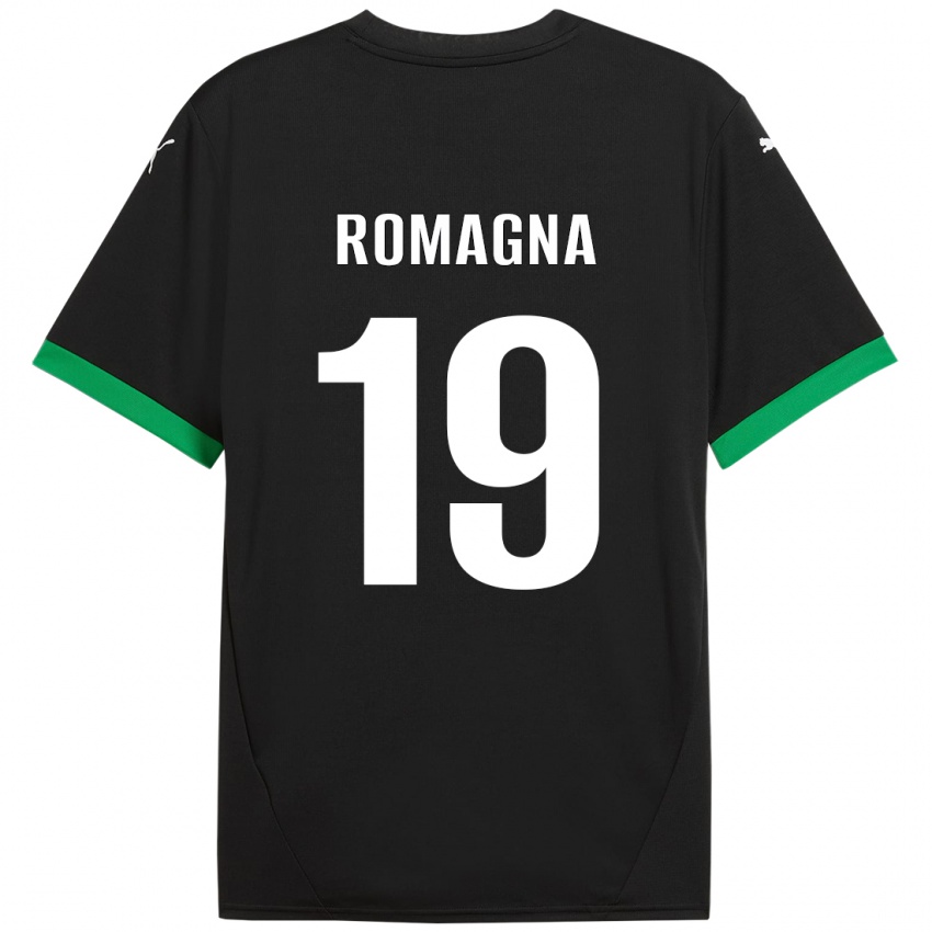 Niño Camiseta Filippo Romagna #19 Negro Verde Oscuro 1ª Equipación 2024/25 La Camisa México