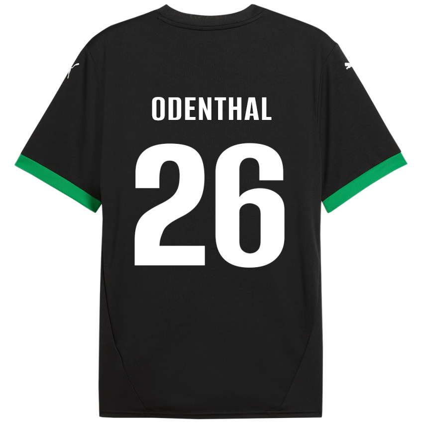 Niño Camiseta Cas Odenthal #26 Negro Verde Oscuro 1ª Equipación 2024/25 La Camisa México