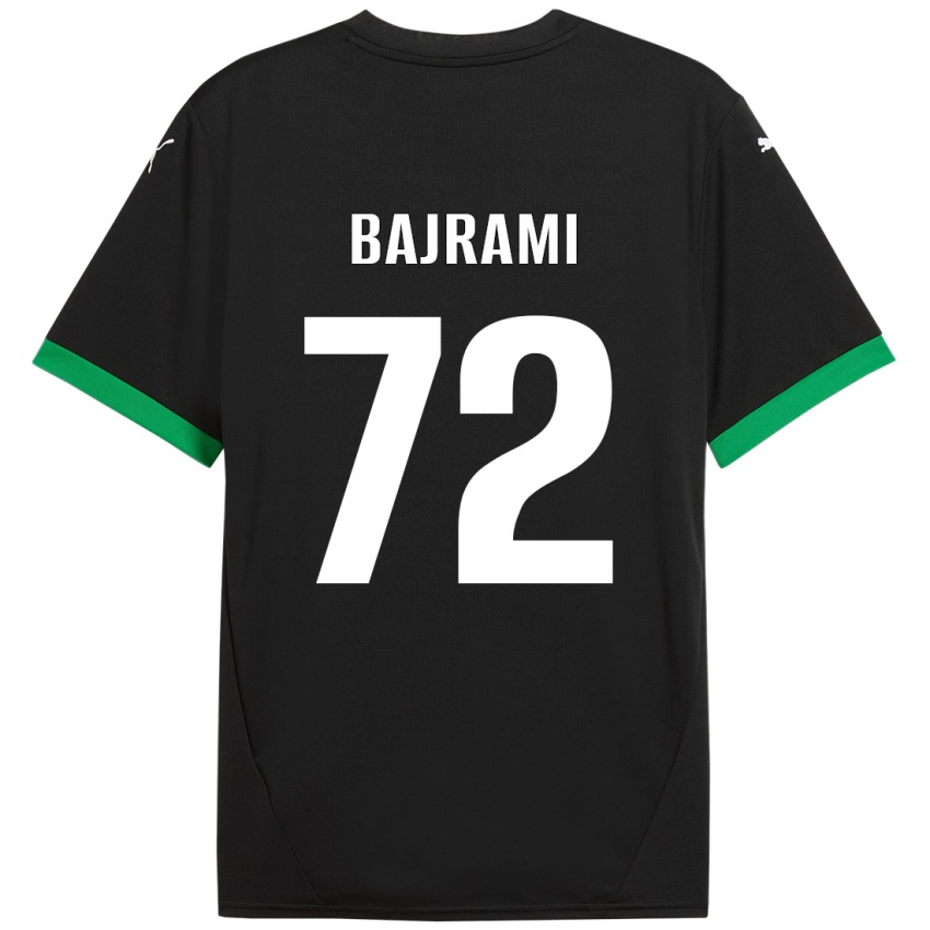 Niño Camiseta Nedim Bajrami #72 Negro Verde Oscuro 1ª Equipación 2024/25 La Camisa México