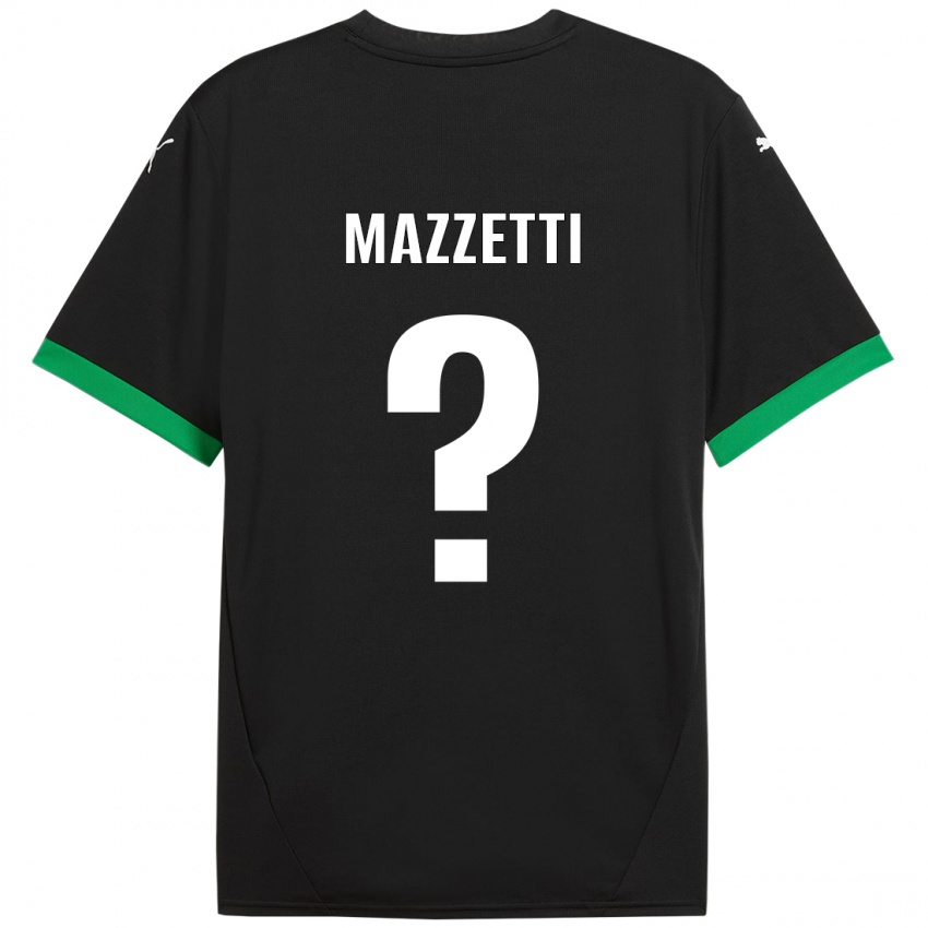 Niño Camiseta Riccardo Mazzetti #0 Negro Verde Oscuro 1ª Equipación 2024/25 La Camisa México