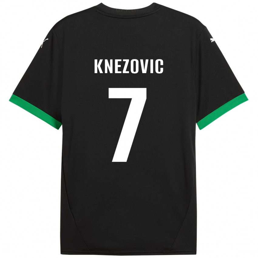 Niño Camiseta Borna Knezovic #7 Negro Verde Oscuro 1ª Equipación 2024/25 La Camisa México