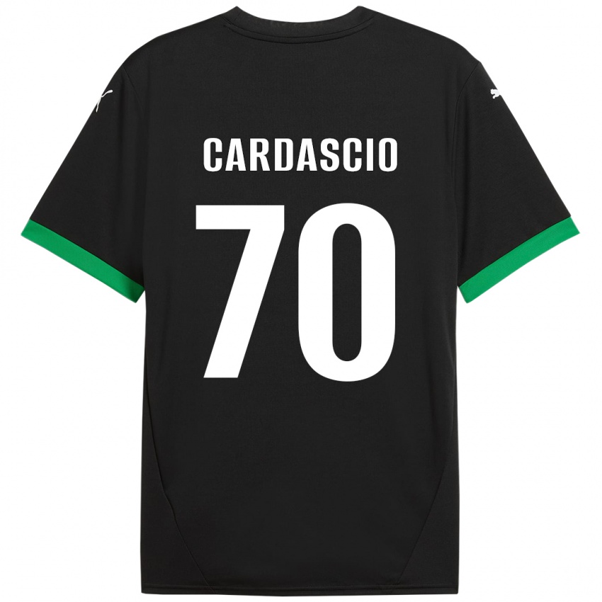 Niño Camiseta Alessandro Cardascio #70 Negro Verde Oscuro 1ª Equipación 2024/25 La Camisa México