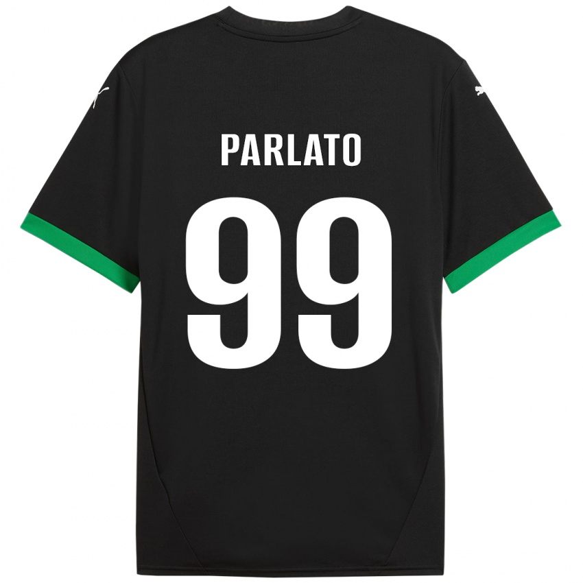 Niño Camiseta Claudio Parlato #99 Negro Verde Oscuro 1ª Equipación 2024/25 La Camisa México