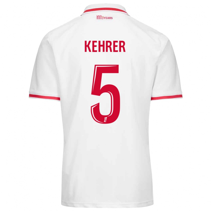 Niño Camiseta Thilo Kehrer #5 Blanco Rojo 1ª Equipación 2024/25 La Camisa México