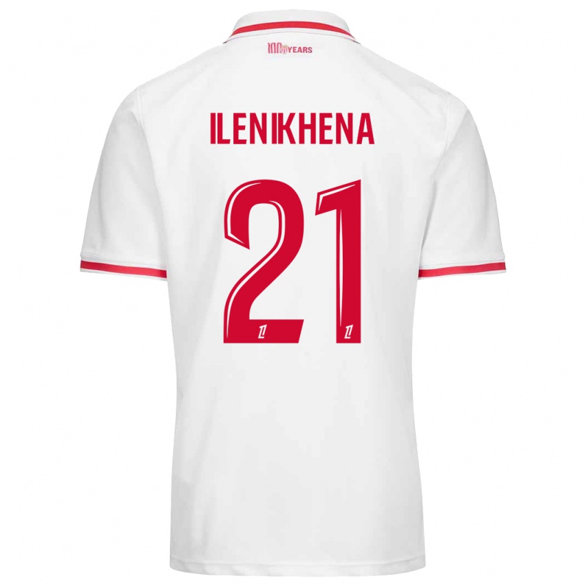 Niño Camiseta George Ilenikhena #21 Blanco Rojo 1ª Equipación 2024/25 La Camisa México