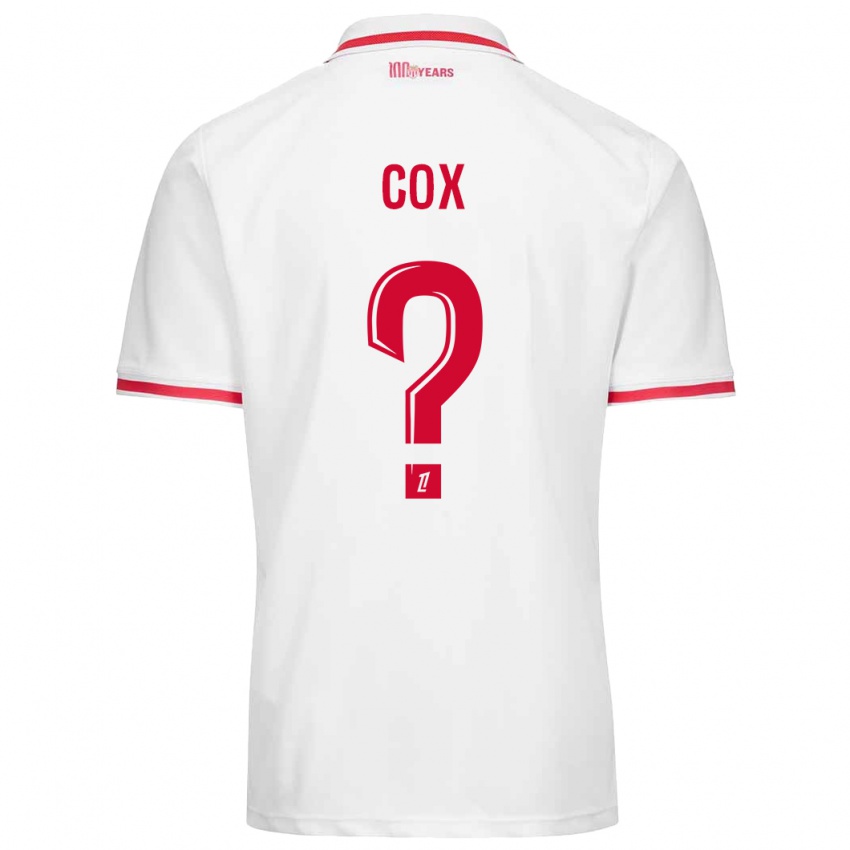 Niño Camiseta Matthew Cox #0 Blanco Rojo 1ª Equipación 2024/25 La Camisa México