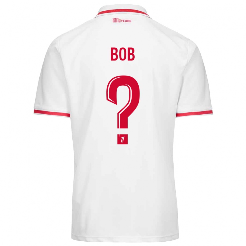 Niño Camiseta Mohamed Bob #0 Blanco Rojo 1ª Equipación 2024/25 La Camisa México