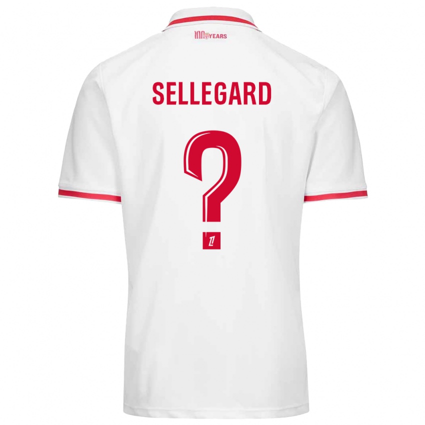 Niño Camiseta Alexander Sellegard #0 Blanco Rojo 1ª Equipación 2024/25 La Camisa México