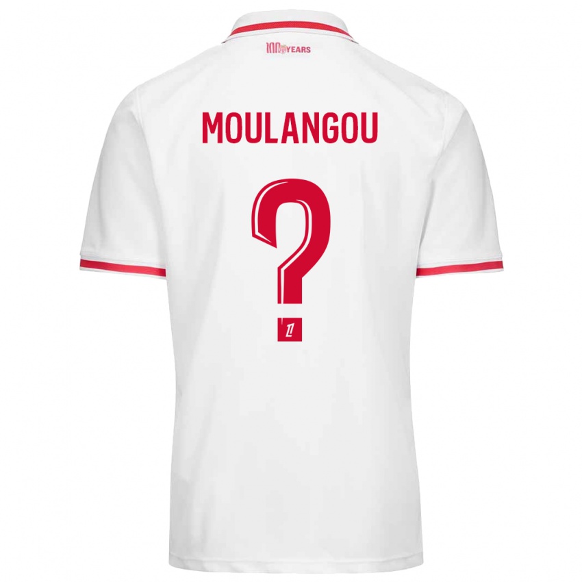 Niño Camiseta Kenan Moulangou #0 Blanco Rojo 1ª Equipación 2024/25 La Camisa México