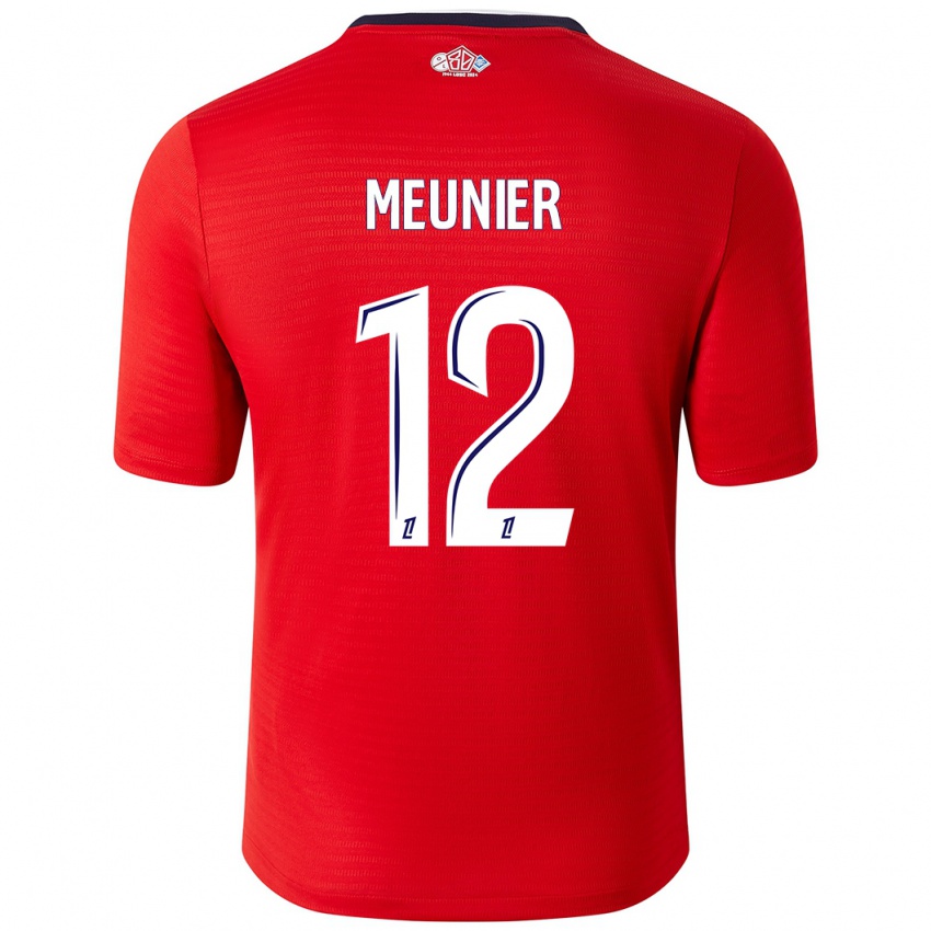 Niño Camiseta Thomas Meunier #12 Rojo Blanco 1ª Equipación 2024/25 La Camisa México