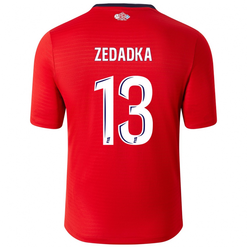 Niño Camiseta Akim Zedadka #13 Rojo Blanco 1ª Equipación 2024/25 La Camisa México