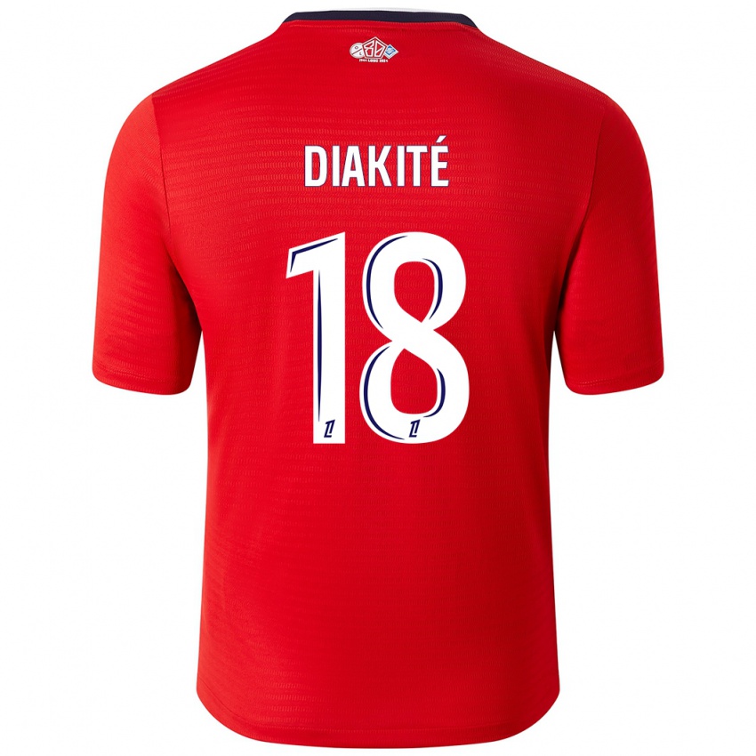 Niño Camiseta Bafodé Diakité #18 Rojo Blanco 1ª Equipación 2024/25 La Camisa México