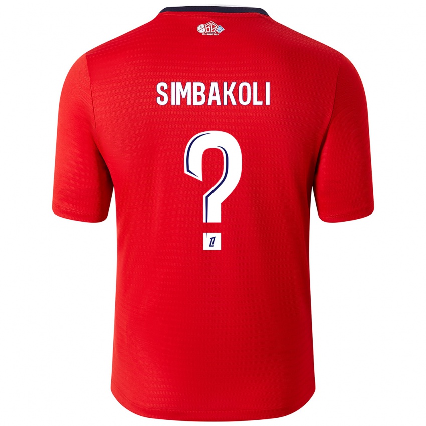 Niño Camiseta Mamadou Simbakoli #0 Rojo Blanco 1ª Equipación 2024/25 La Camisa México