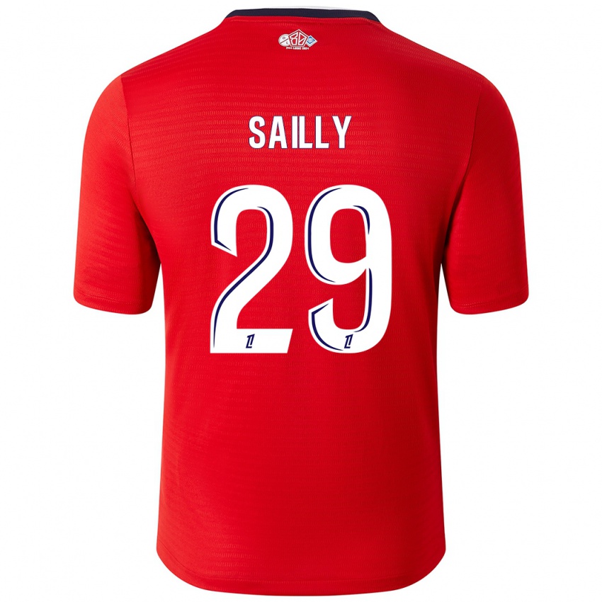 Niño Camiseta Charlotte Sailly #29 Rojo Blanco 1ª Equipación 2024/25 La Camisa México