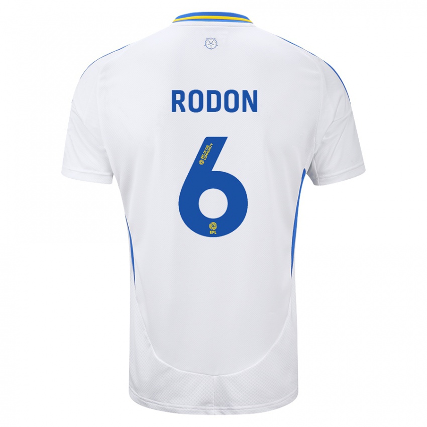 Niño Camiseta Joe Rodon #6 Blanco Azul 1ª Equipación 2024/25 La Camisa México