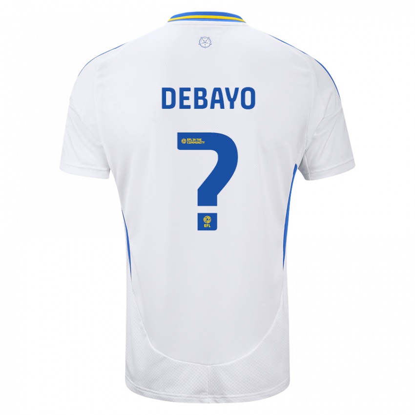 Niño Camiseta James Debayo #0 Blanco Azul 1ª Equipación 2024/25 La Camisa México