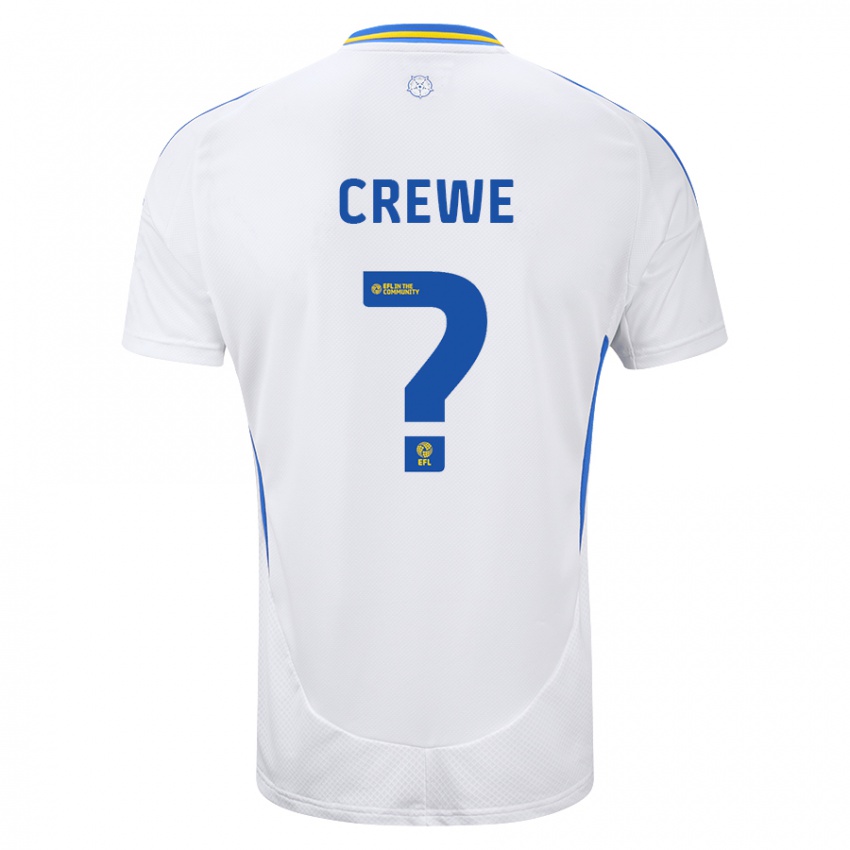 Niño Camiseta Charlie Crewe #0 Blanco Azul 1ª Equipación 2024/25 La Camisa México