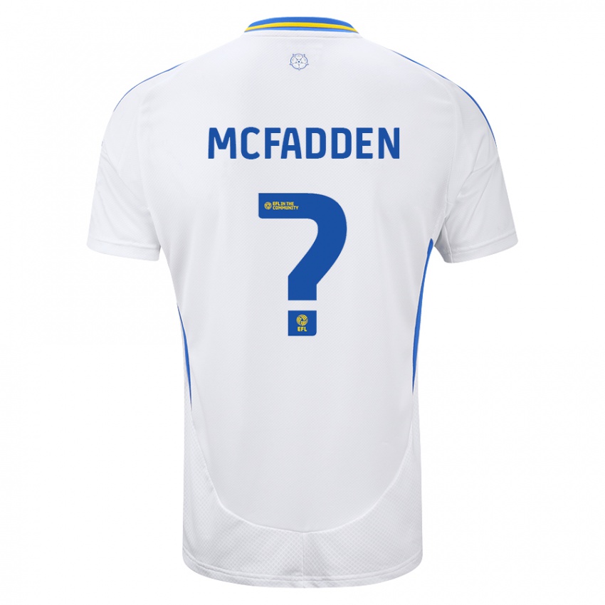 Niño Camiseta Max Mcfadden #0 Blanco Azul 1ª Equipación 2024/25 La Camisa México