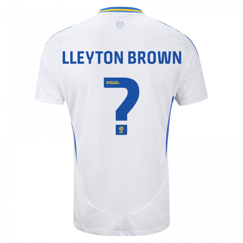 Niño Camiseta Lleyton Brown #0 Blanco Azul 1ª Equipación 2024/25 La Camisa México