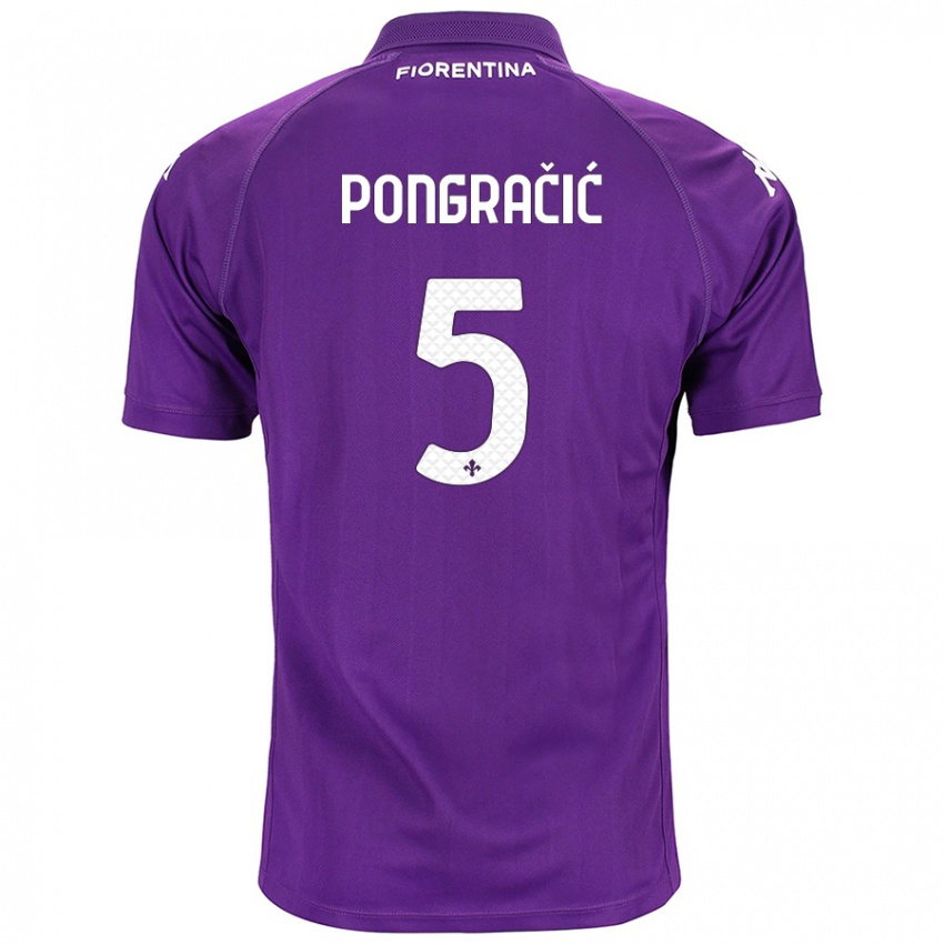 Niño Camiseta Marin Pongračić #5 Morado 1ª Equipación 2024/25 La Camisa México