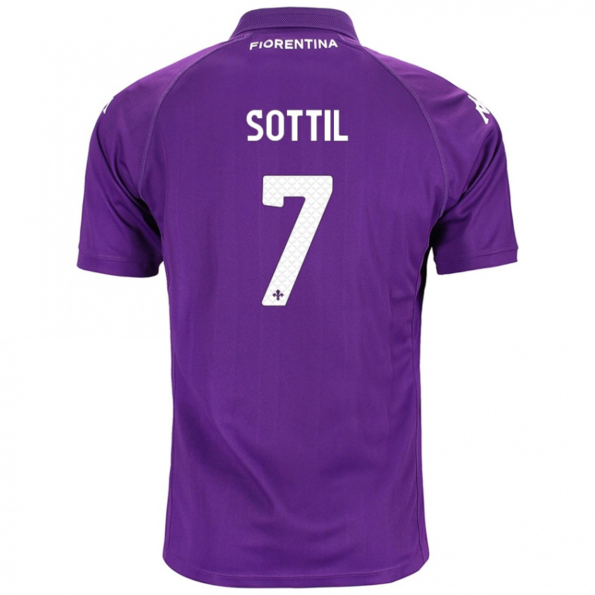 Niño Camiseta Riccardo Sottil #7 Morado 1ª Equipación 2024/25 La Camisa México