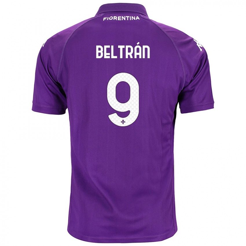 Niño Camiseta Lucas Beltrán #9 Morado 1ª Equipación 2024/25 La Camisa México